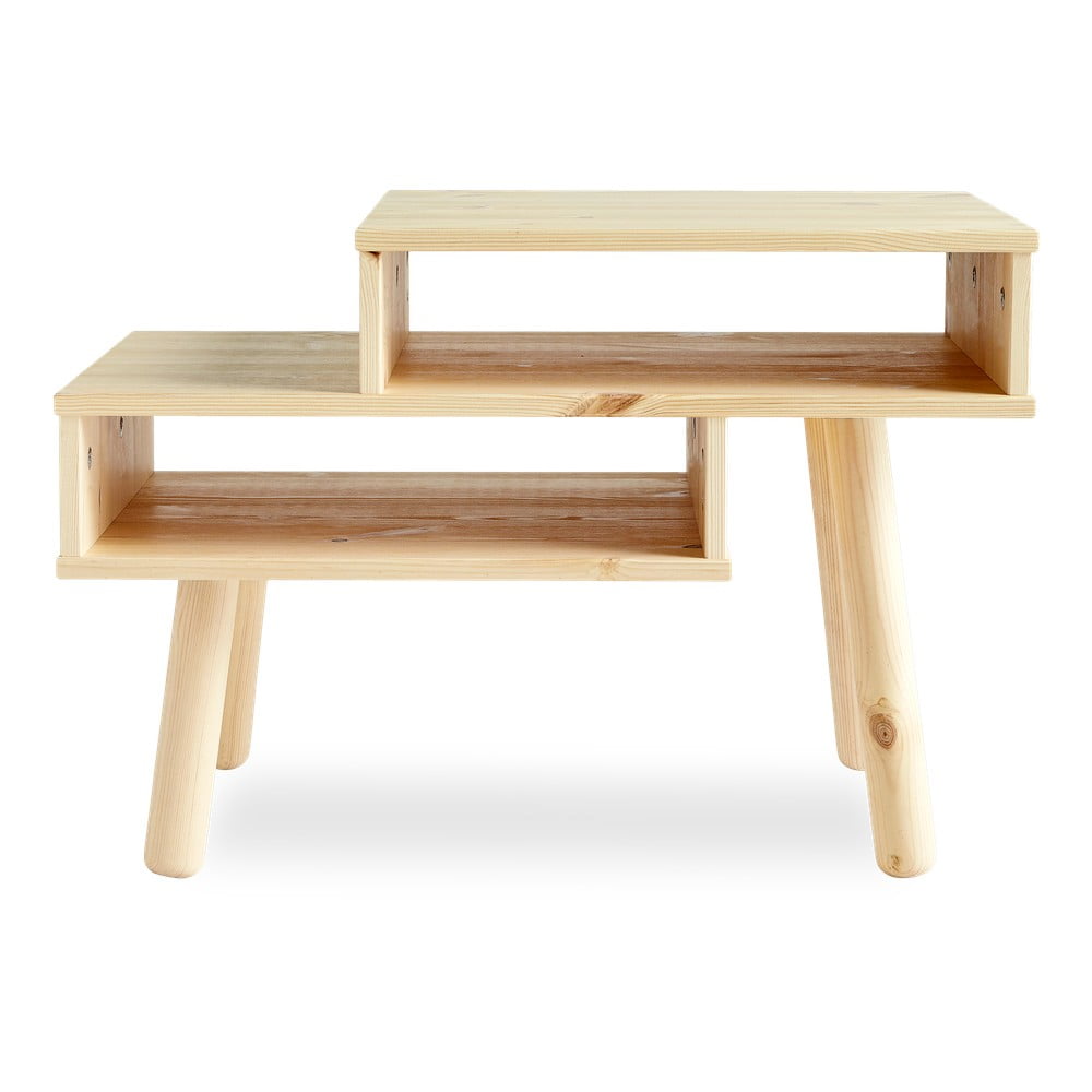 Konferenčný stolík z borovicového dreva v prírodnej farbe Karup Design Haku