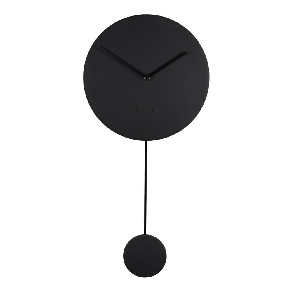 E-shop Čierne nástenné hodiny Zuiver
