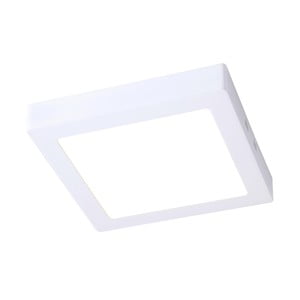 Biele štvorcové stropné svietidlo SULION, 30 × 30 cm