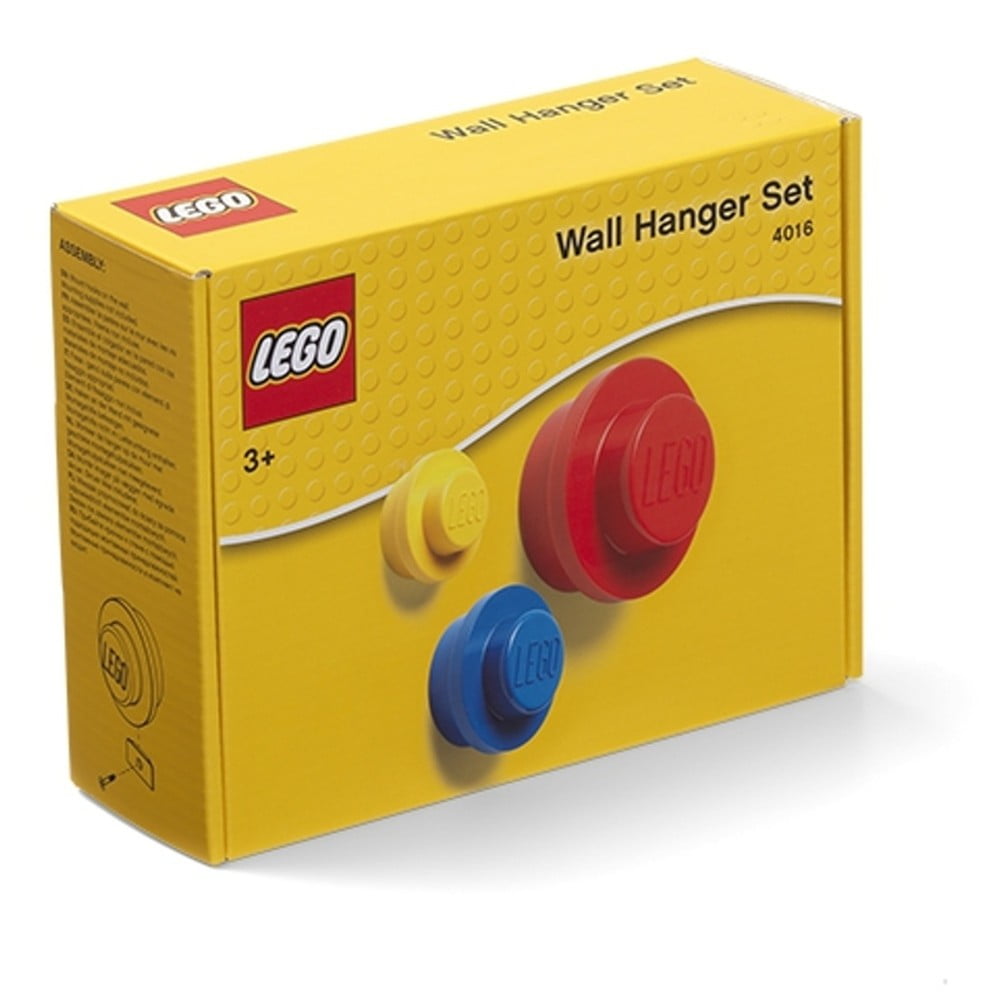 Obrázok Sada 3 vešiakov na stenu LEGO® Colour