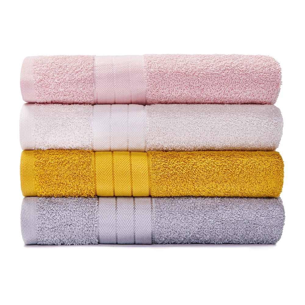 E-shop Súprava 4 bavlnených uterákov Bonami Selection Milano, 50 x 100 cm