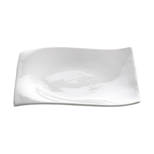 Biely porcelánový dezertný tanier Maxwell & Williams Motion, 20 x 20 cm