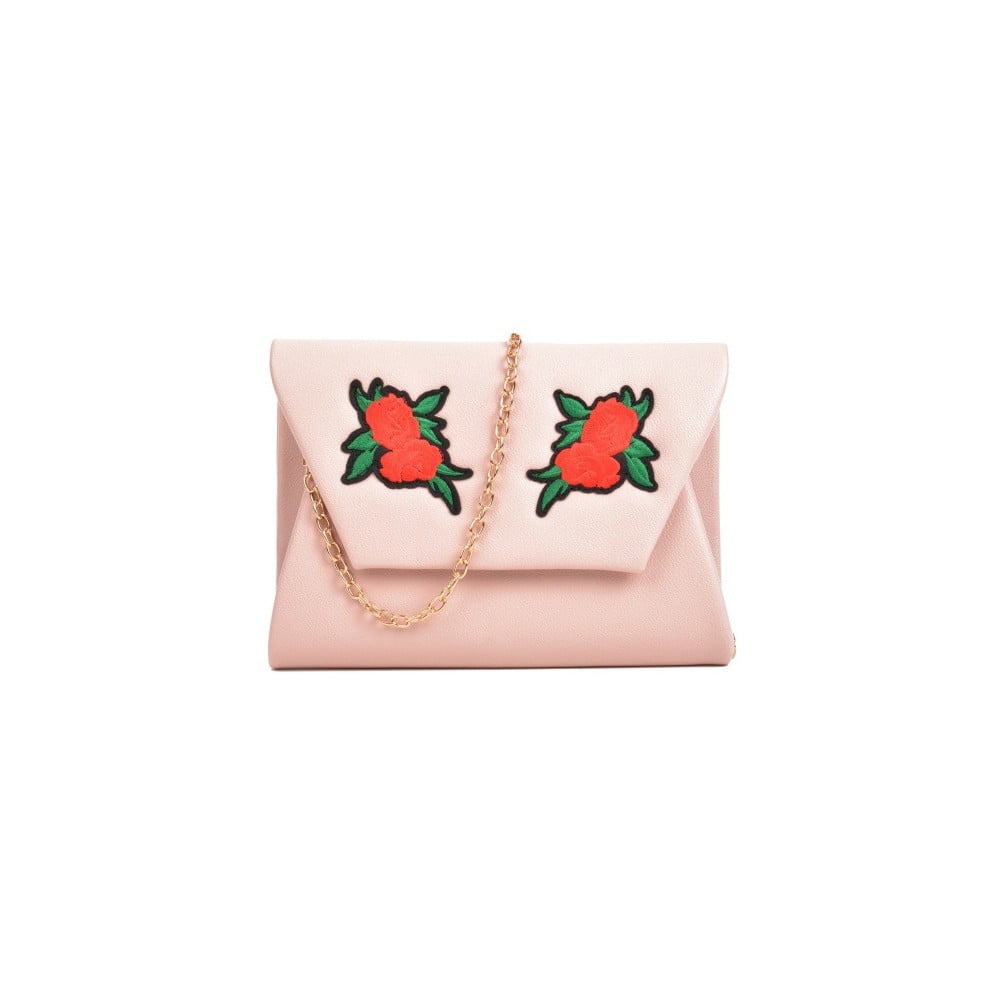 Ružová listová kabelka Mangotti Bags Belarosa