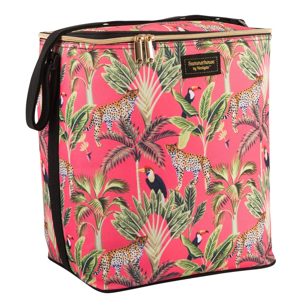 E-shop Chladiaca taška s tropickou potlačou Navigate Cheetah Coral, 15 l