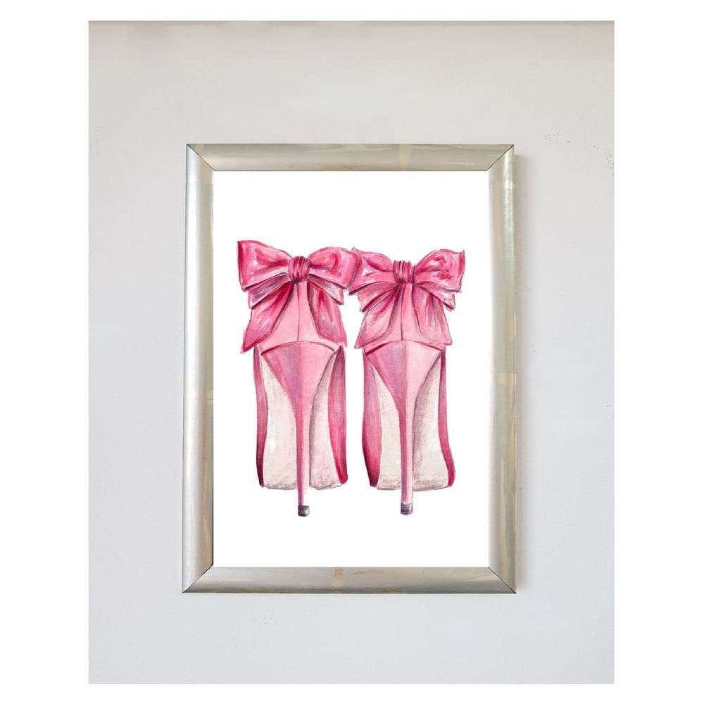 E-shop Plagát 20x30 cm Pink Fashion Shoes - Piacenza Art