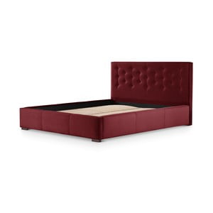 Červená posteľ s úložným priestorom Ted Lapidus Maison BASALTE, 180 × 200 cm