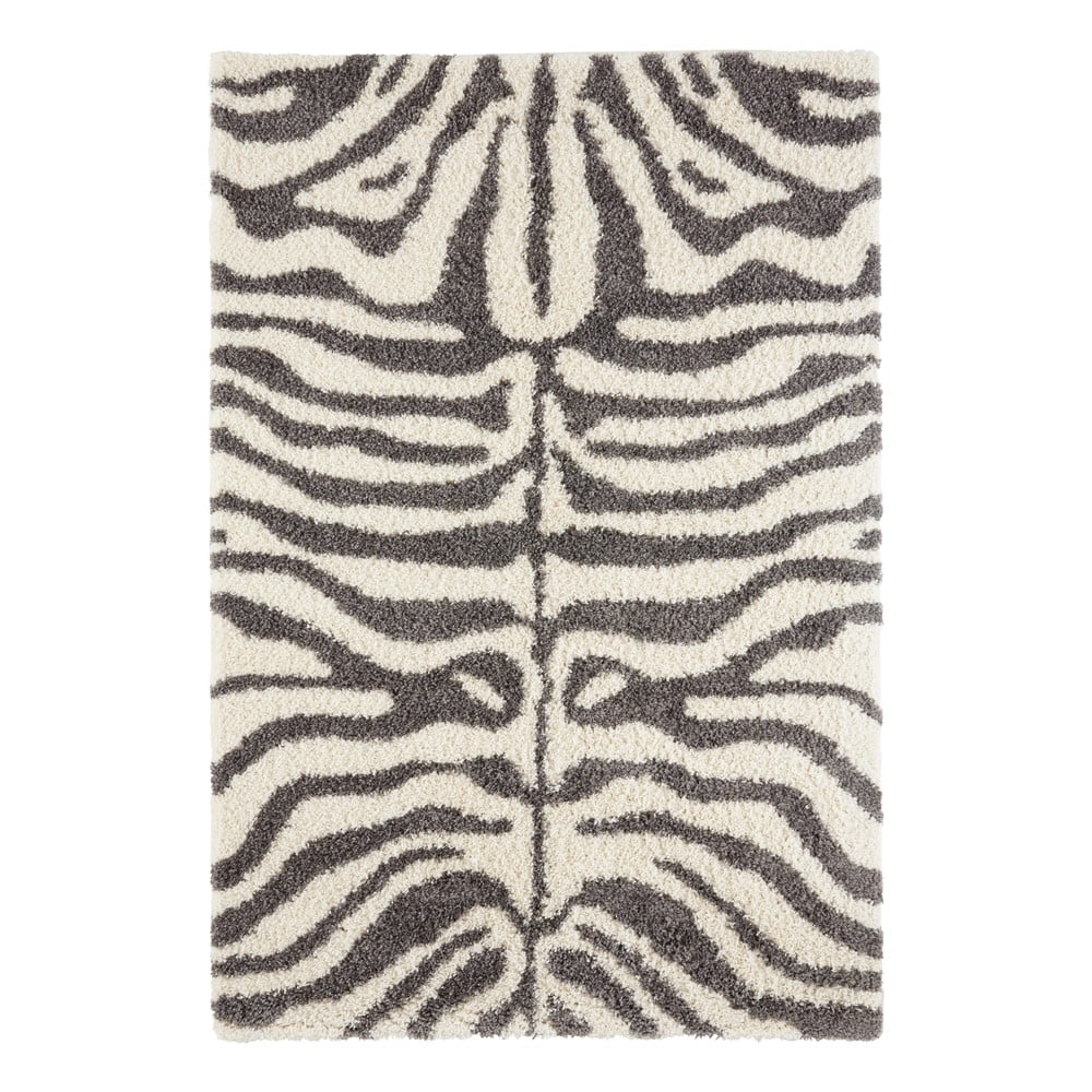 E-shop Sivý/béžový koberec 230x160 cm Striped Animal - Ragami