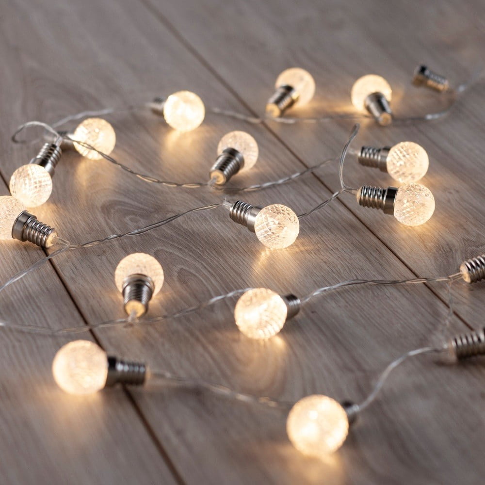 E-shop LED svetelná reťaz v tvare žiaroviek DecoKing Bulb, 20 svetielok, 2,4 m