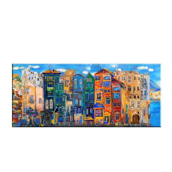 Obraz Tablo Center Colorful Houses, 140 × 60 cm