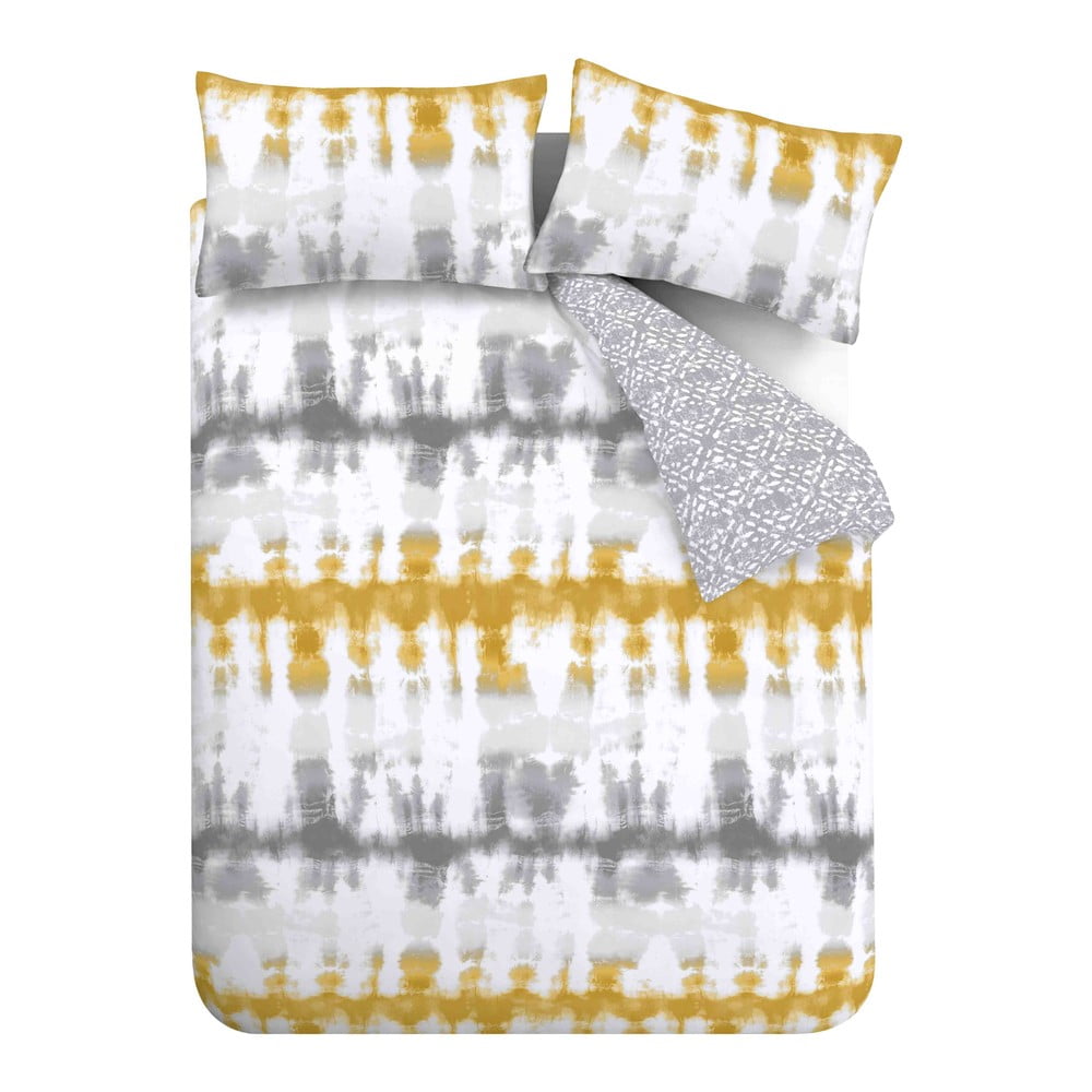 E-shop Žlto-sivé bavlnené obliečky 200x200 cm Hermosa - Pineapple Elephant