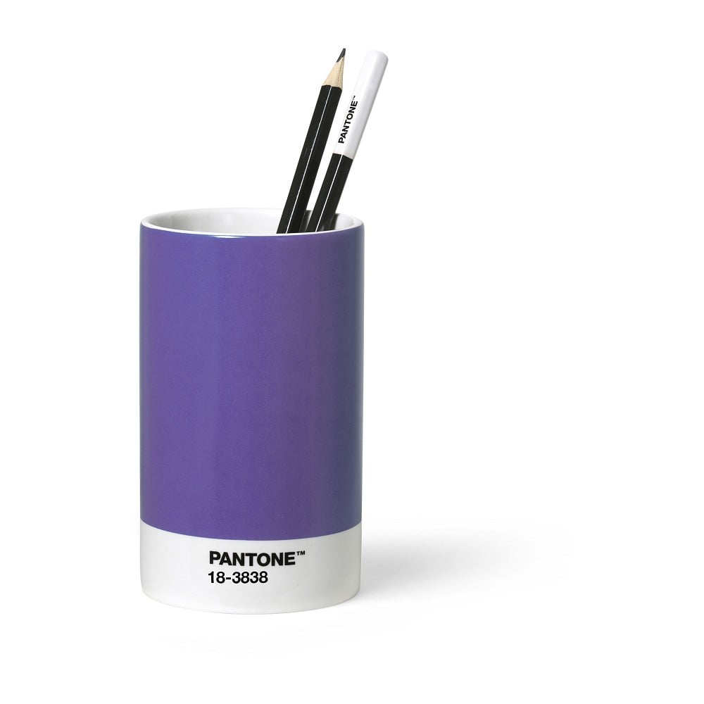 E-shop Fialový keramický stojan na ceruzky Pantone Pen