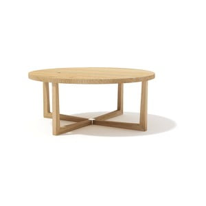 Konferečný stolík z masívneho dubového dreva Javorina Xstar, priemer 90 cm