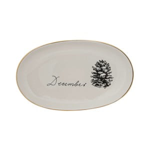 Biely kameninový tanier Bloomingville Maria, ⌀ 20 cm