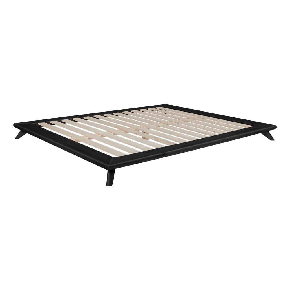E-shop Dvojlôžková posteľ Karup Design Senza Bed Black, 140 x 200 cm