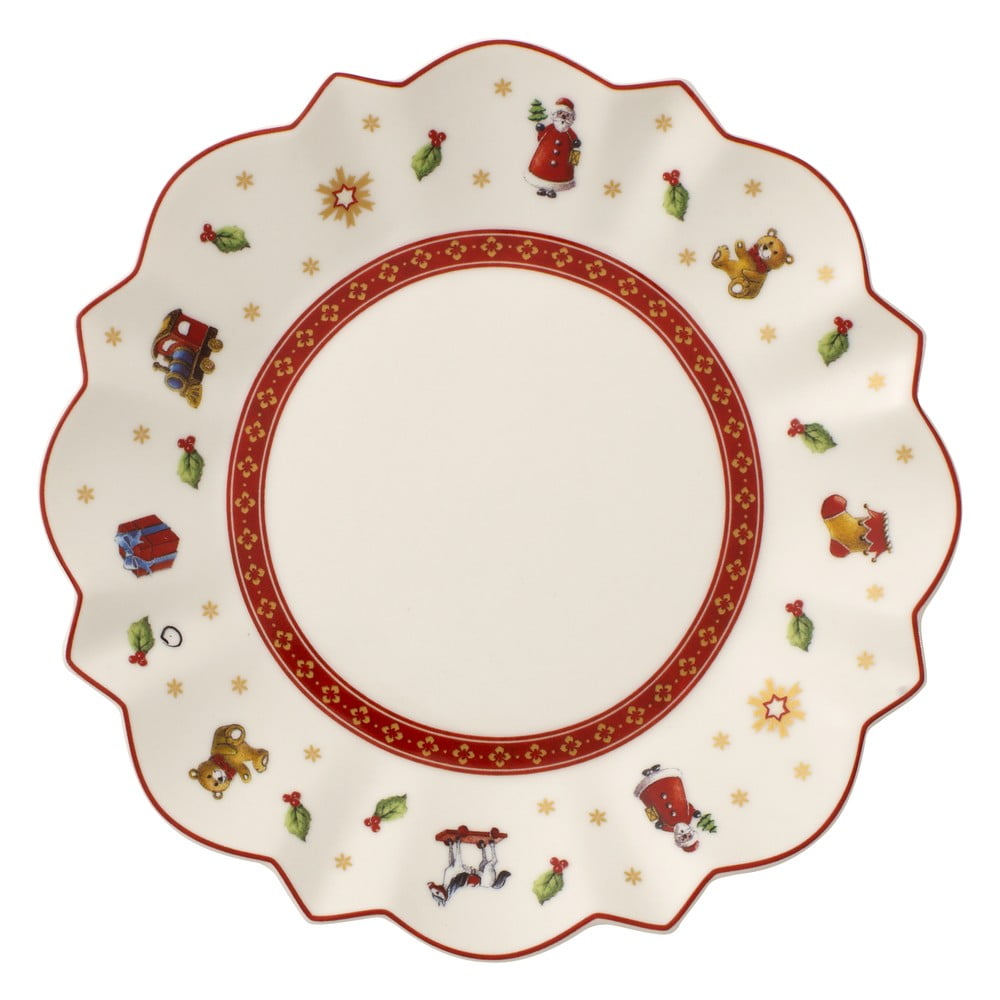 E-shop Biely porcelánový tanier s vianočným motívom Villeroy & Boch, ø 18 cm