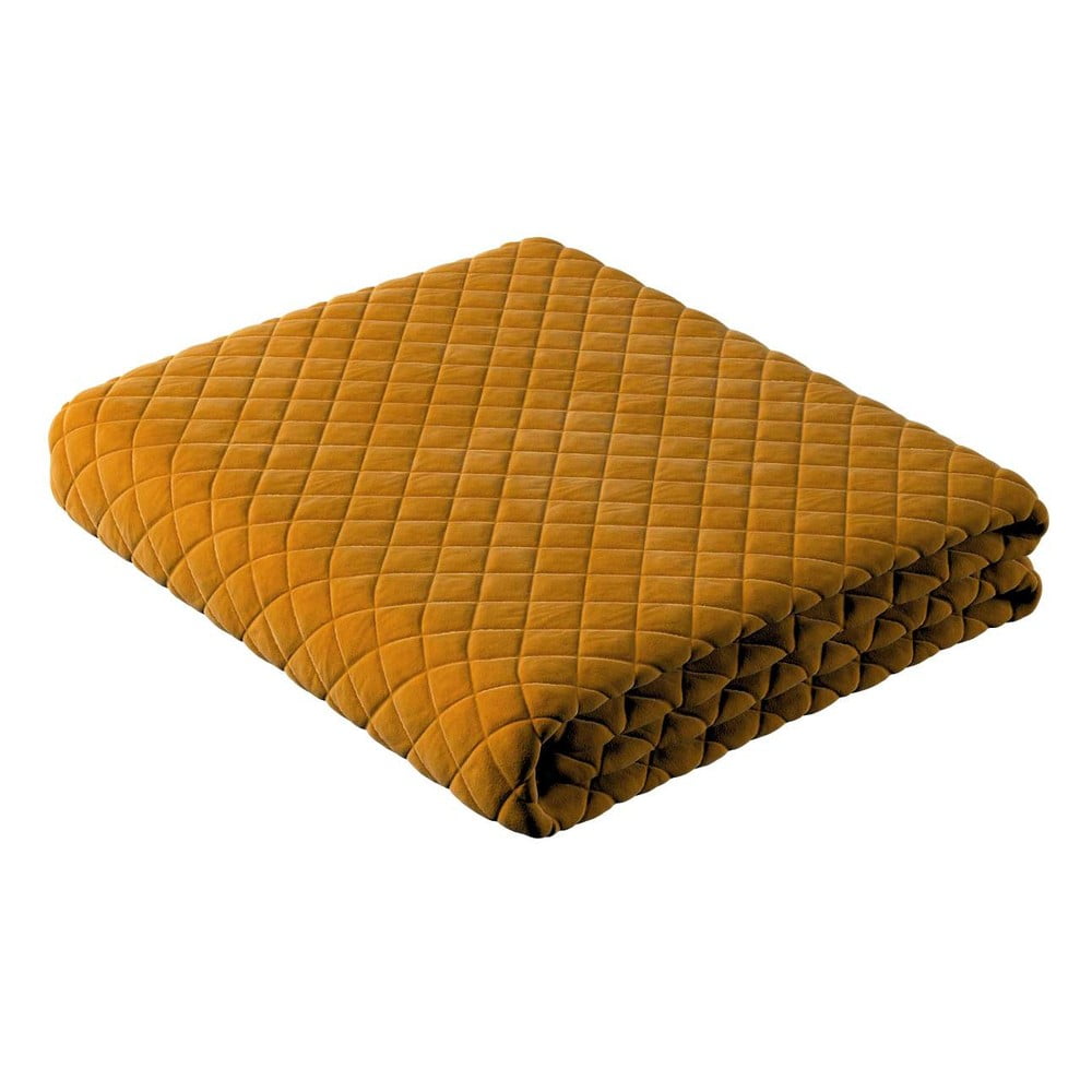 E-shop Prešívaná detská posteľná prikrývka 160x100 cm Posh Velvet - Yellow Tipi