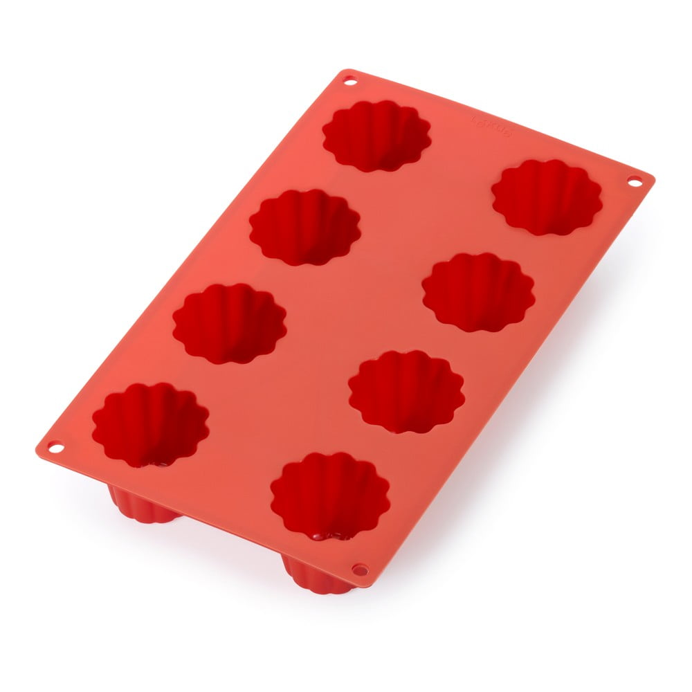 E-shop Červená silikónová forma na 8 mini báboviek Lékué