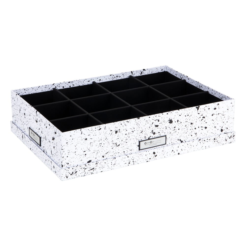 E-shop Čierno-biela škatuľa s priehradkami Bigso Box of Sweden Jakob