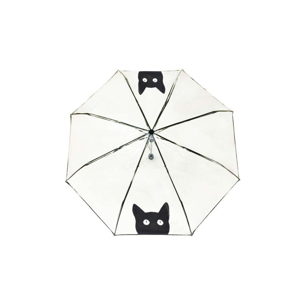 Transparentný skladací dáždnik Cat Animal