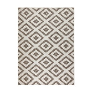 Hnedý vzorovaný obojstranný koberec Bougari Malta, 120 × 170 cm