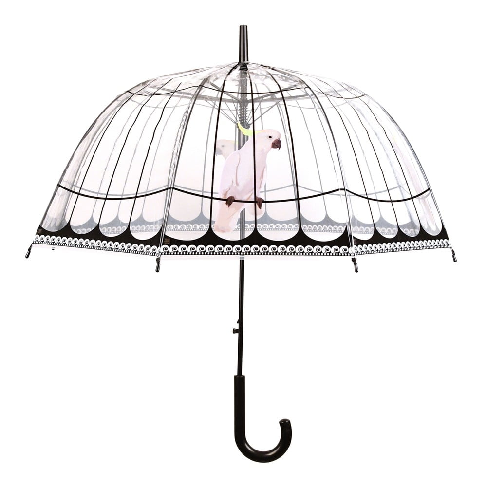E-shop Transparentný dáždnik odolný proti vetru Esschert Design, ⌀ 81 cm
