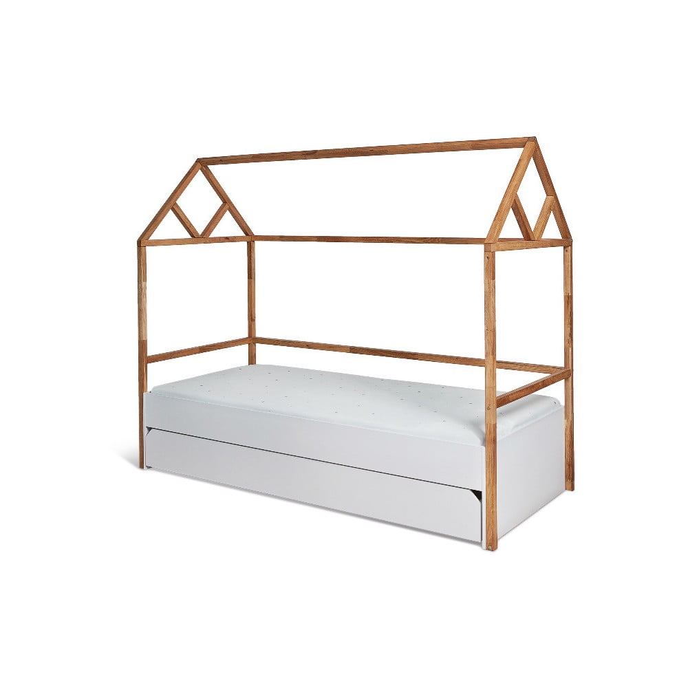 E-shop Biela detská posteľ so zásuvkou BELLAMY Lotta, 90 × 200 cm
