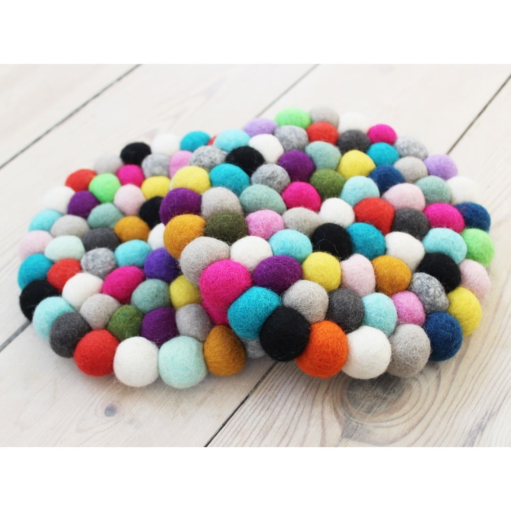 Obrázok Guľôčková podložka z vlny Wooldot Ball Coaster Multi Pang, ⌀ 20 cm