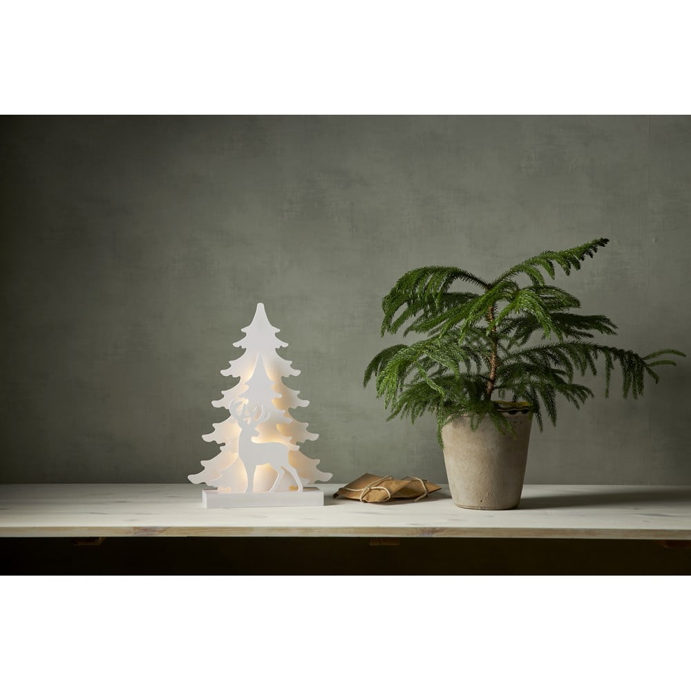 E-shop Biela vianočná svetelná LED dekorácia Star Trading Grandy, výška 41 cm