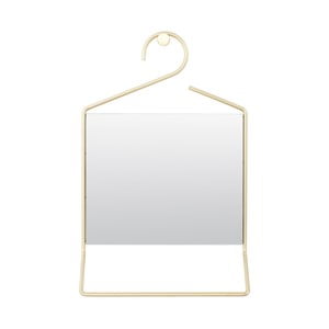 Závesné zrkadlo s rámom zlatej farby House Doctor Hang
