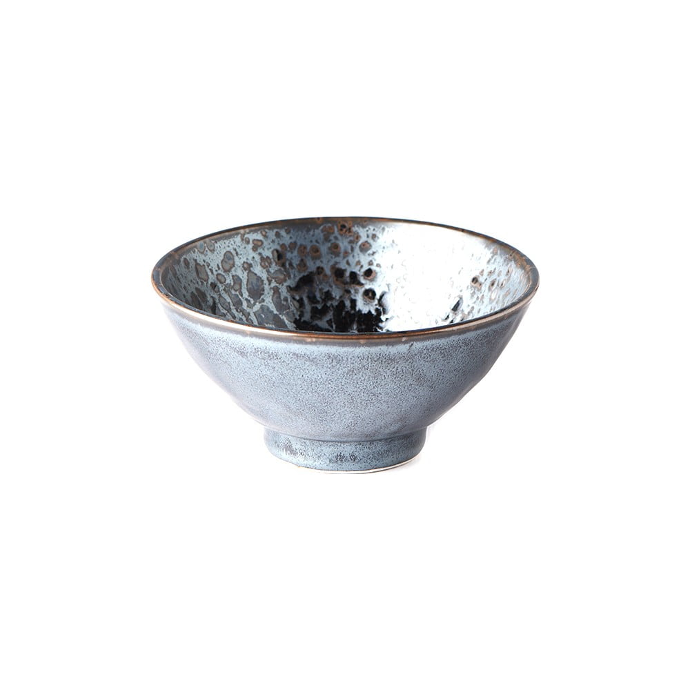 E-shop Čierno-sivá keramická miska MIJ Pearl, ø 16 cm