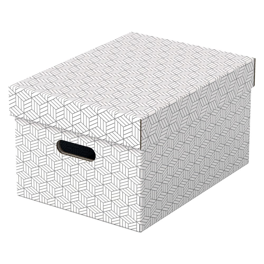 E-shop Súprava 3 bielych úložných škatúľ Esselte Home, 26,5 x 36,5 cm