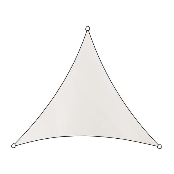 Biela trojuholníková tieniaca plachta Livin' Outdoor Como, 3,6 m