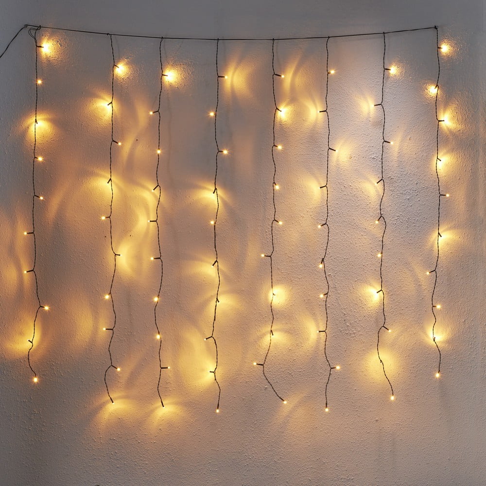 E-shop Vonkajšia svetelná LED reťaz Star Trading Curtain, dĺžka 1,3 m