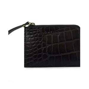 Čierna kožená peňaženka na drobné O My Bag Luxury