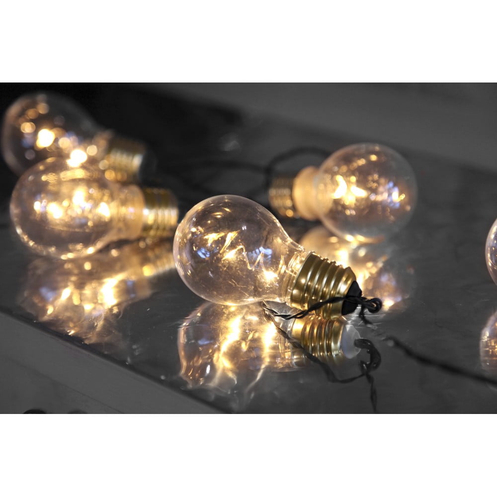 E-shop Biela svetelná LED reťaz Star Trading Bulbs In Love, dĺžka 1 m
