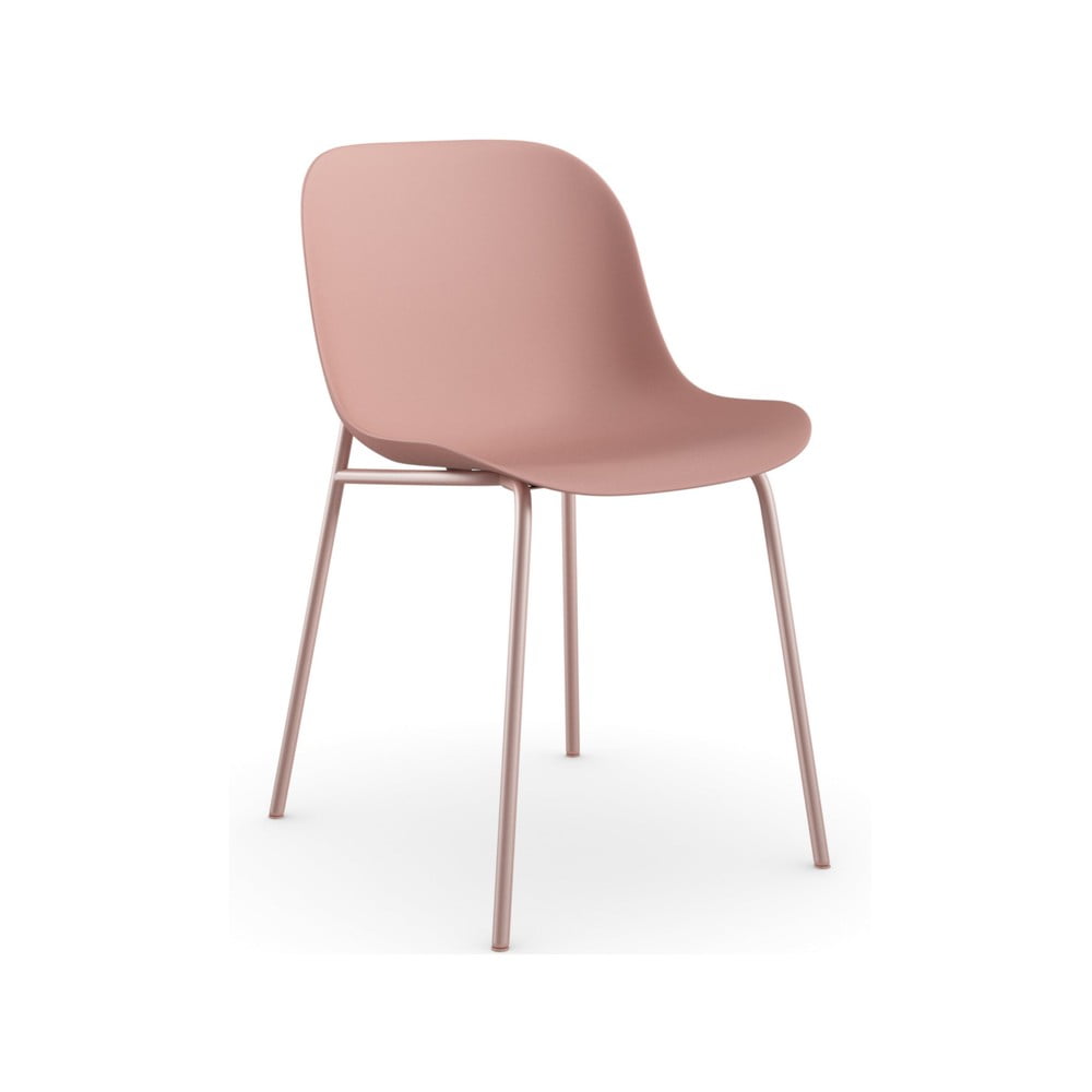 E-shop Súprava 2 ružových jedálenských stoličiek Støraa Ocean