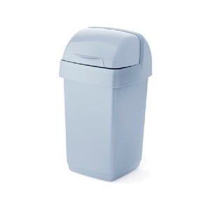 Sivý odpadkový kôš z recyklovaného plastu Addis Eco Range, 10 l