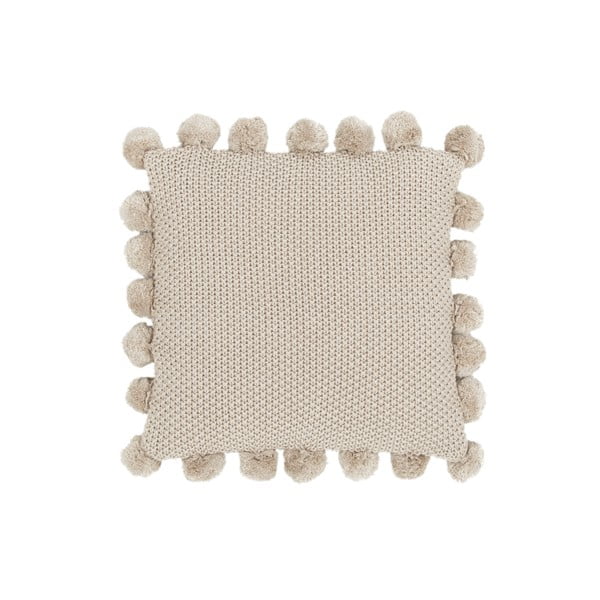 Béžová bavlnená dekoratívna obliečka na vankúš Westwing Collection Molly, 40 x 40 cm