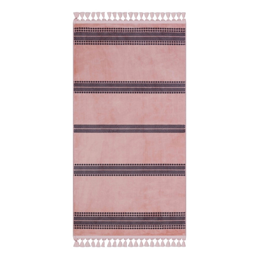 E-shop Ružový umývateľný koberec 150x80 cm - Vitaus