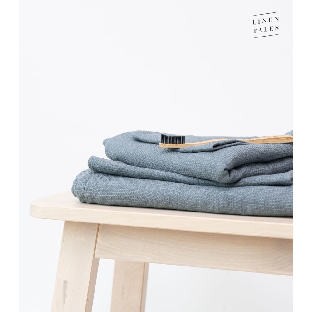 E-shop Modrý ľanový uterák 65x45 cm - Linen Tales