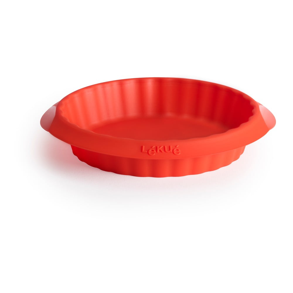 E-shop Červená silikónová forma na koláč Lékué, ⌀ 12 cm