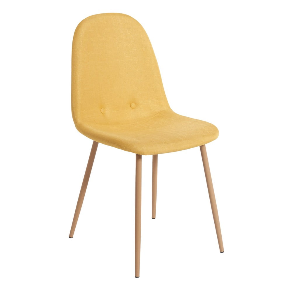 E-shop Súprava 2 žltých jedálenských stoličiek Bonami Essentials Lissy