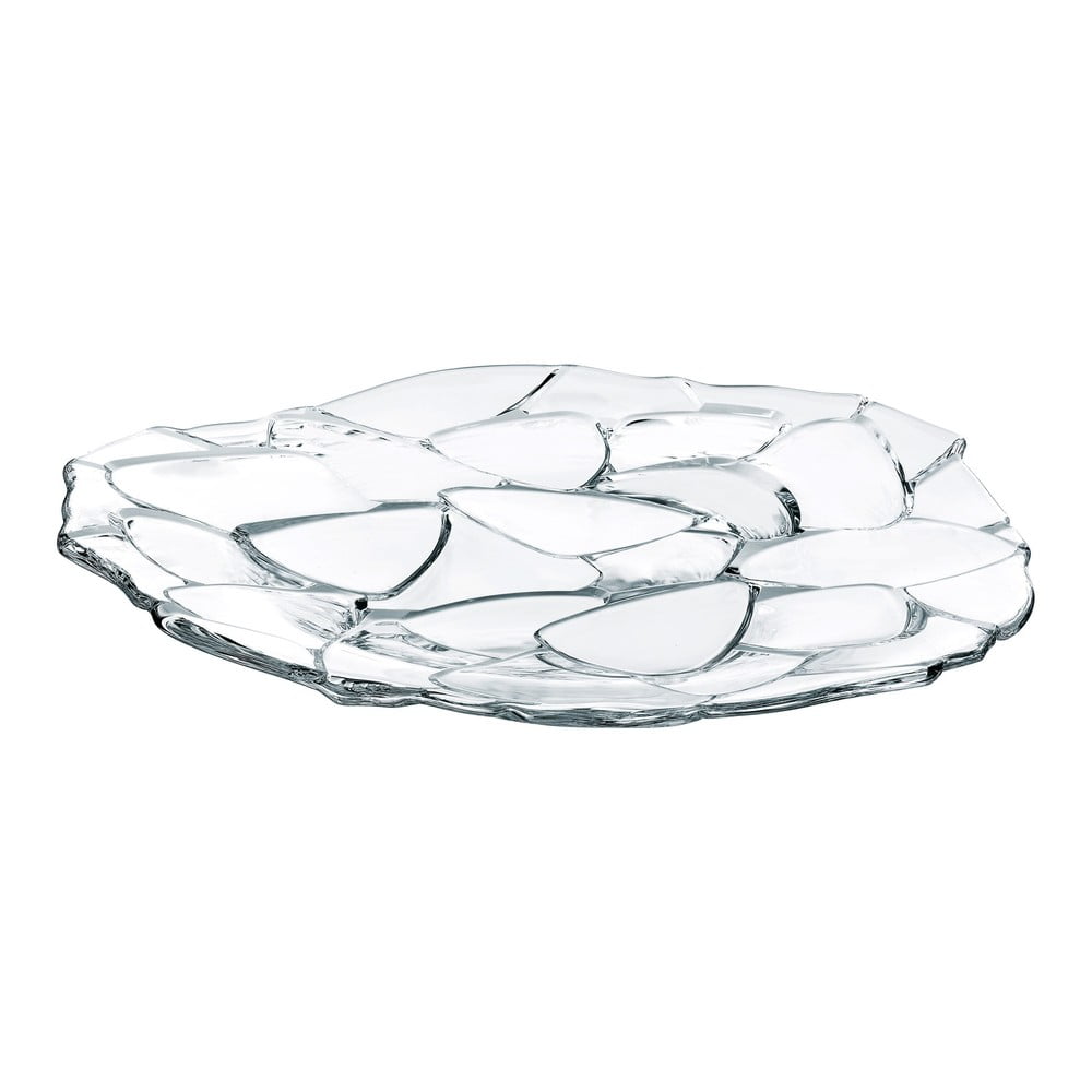 E-shop Servírovací podnos z krištáľového skla Nachtmann Petals Charger Plate, ⌀ 32 cm