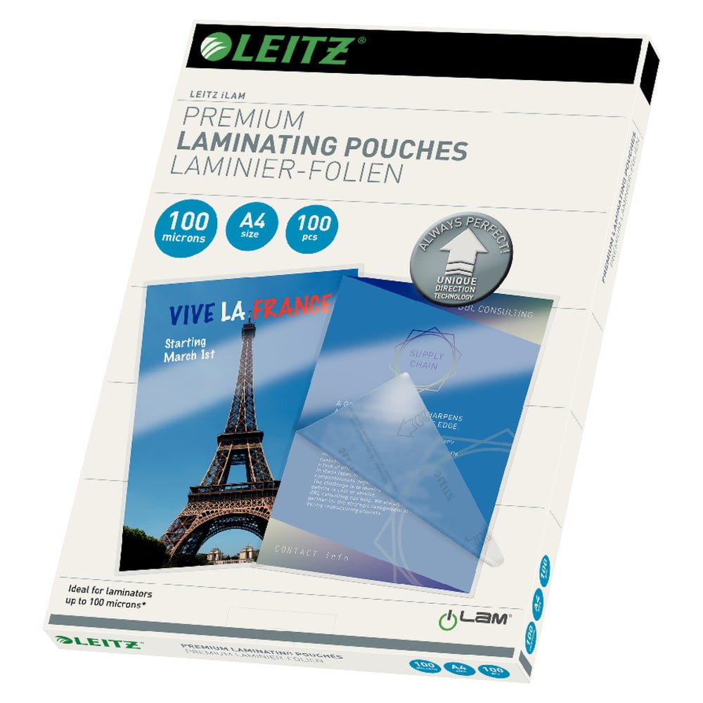 E-shop Súprava 100 laminovacích fólií Leitz Home Office, A4, 100 mic
