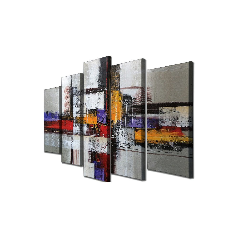 E-shop 5-dielny nástenný obraz na plátne Abstract