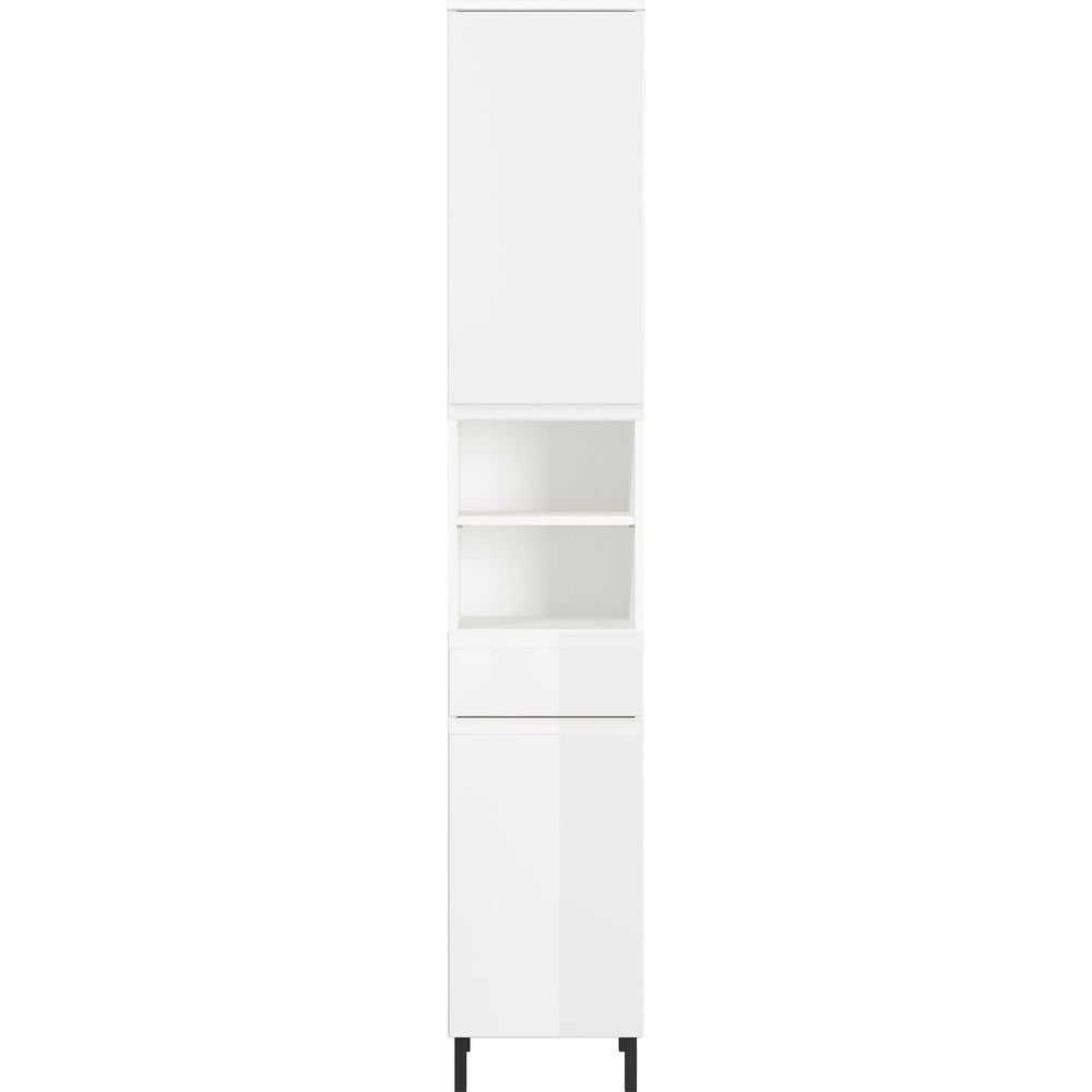 E-shop Biela vysoká kúpeľňová skrinka 34x190 cm Salinas - Germania