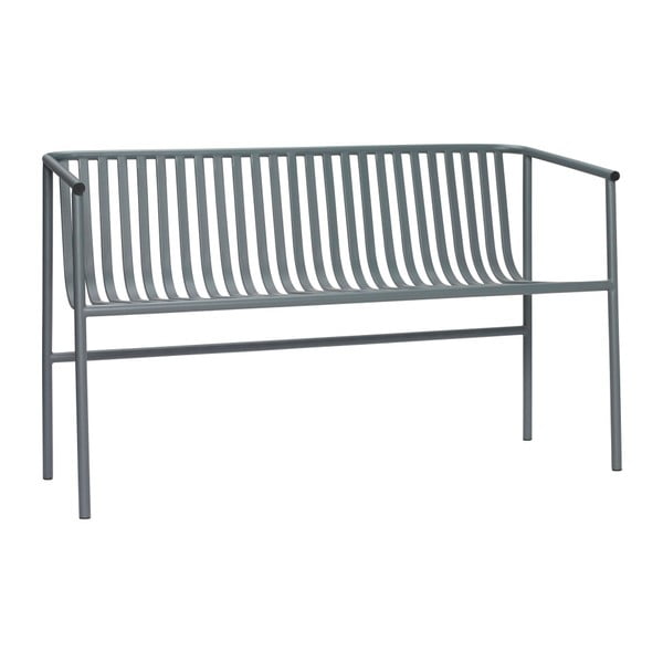 Sivá železná lavica Hübsch Bench
