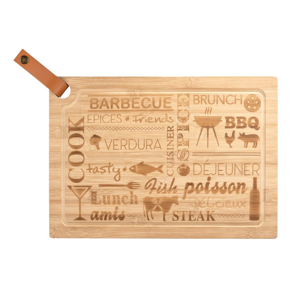 Obrázok Doska na krájanie z bambusového dreva Wenko Steak Board, 39,5 x 28 cm