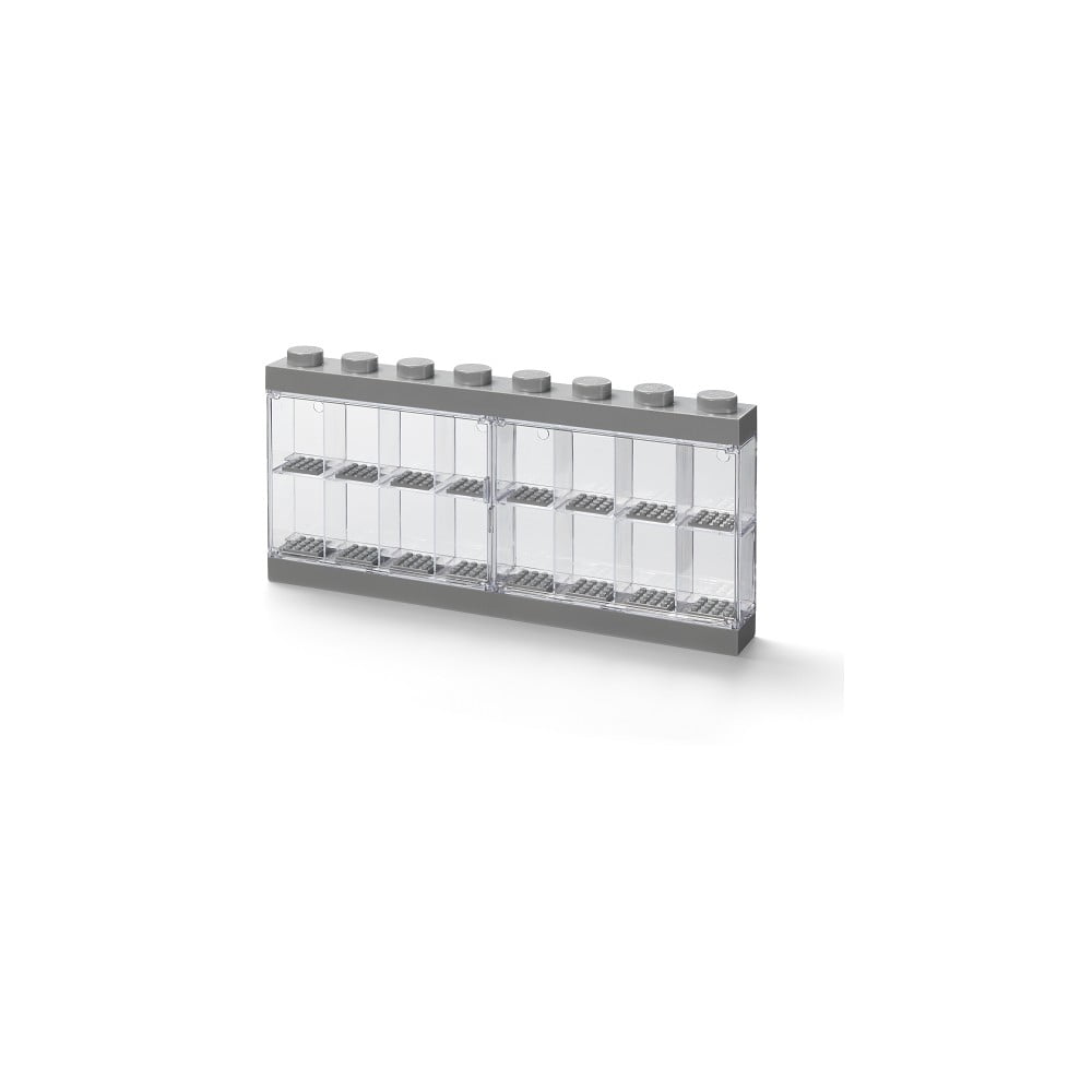 E-shop Sivá zberateľská skrinka na 16 minifigúrok - LEGO®