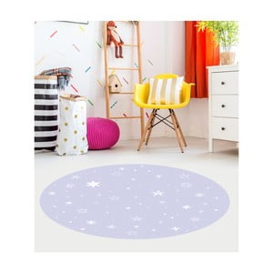 Modrý detský koberec Floorart Stars, ⌀ 100 cm